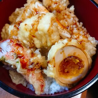 手作りつゆで天丼